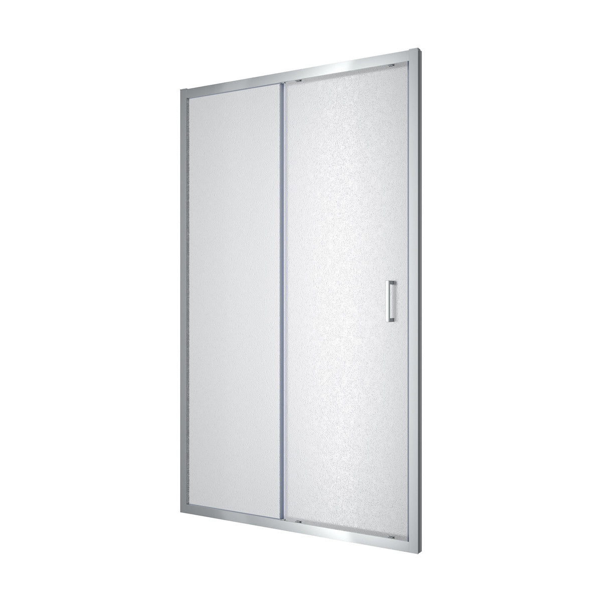 Dakota Puerta de ducha corredera de dos secciones, 1200×1850 mm, cromo, cristal grape de 5 mm
