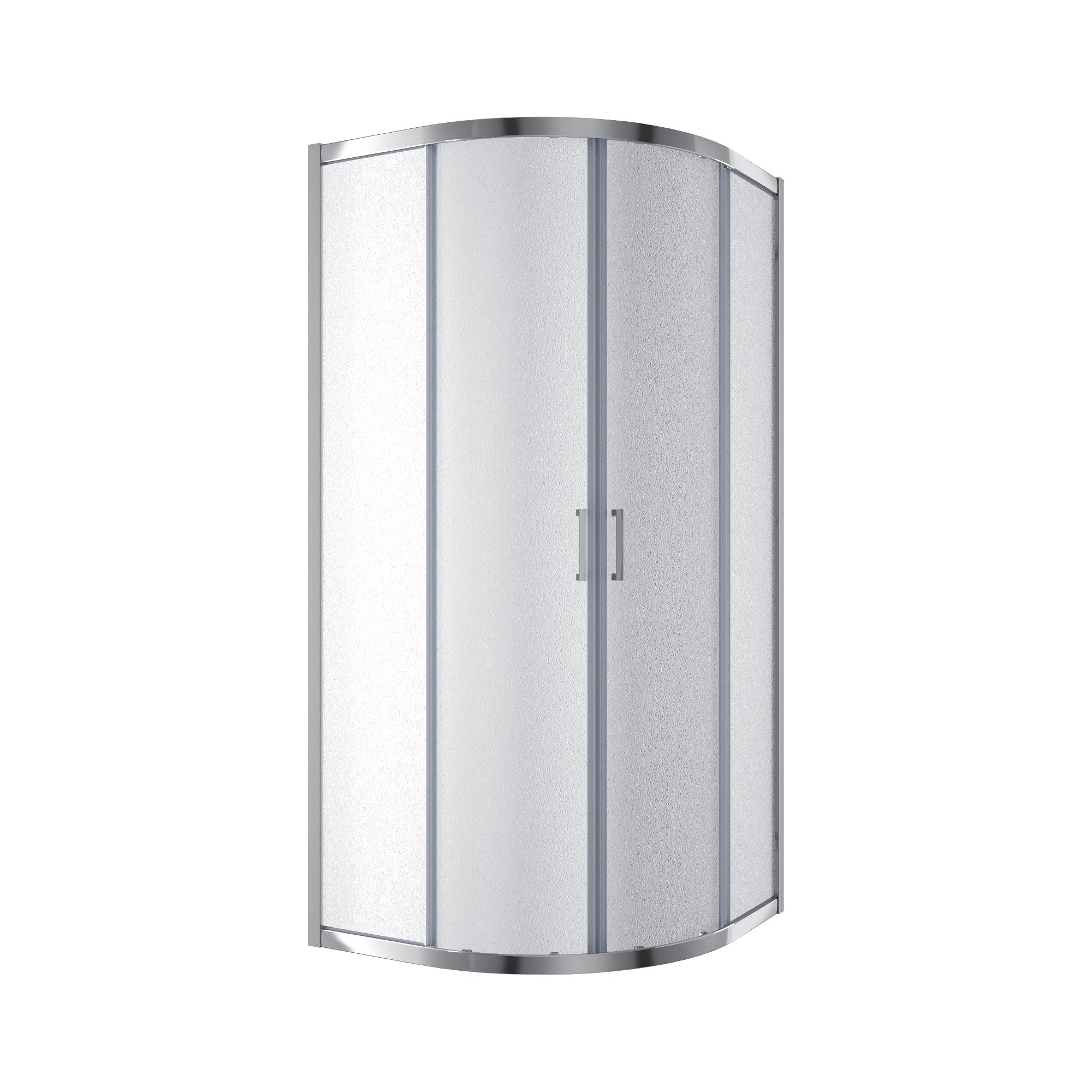 Dakota Cabina de ducha semicircular corredera, 900×900×1850 mm, cromo, cristal grape de 5 mm