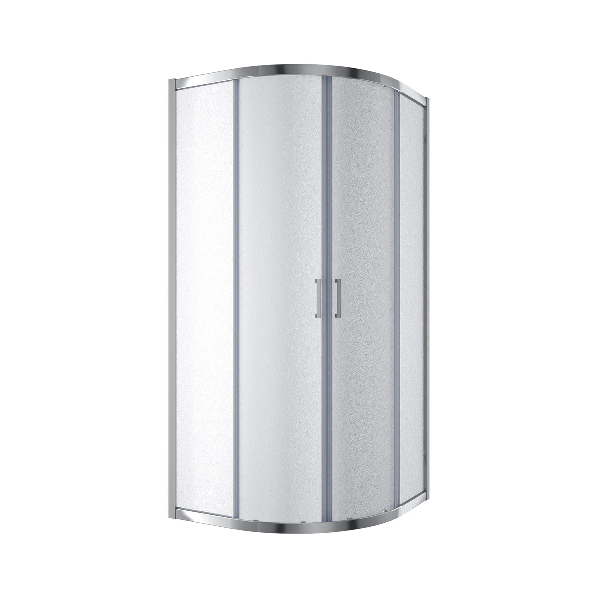 Dakota Cabina de ducha semicircular corredera, 900×900×1850 mm, cromo, cristal grape de 5 mm