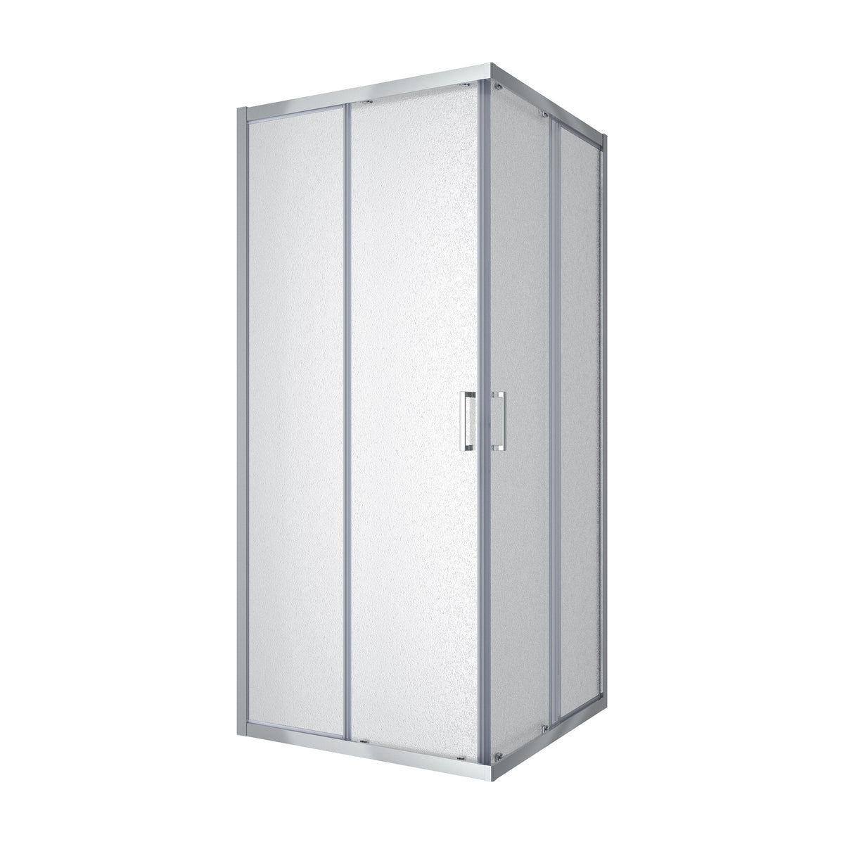 Dakota Cabina de ducha cuadrada corredera 900×900×1850 mm, cromo, cristal grape de 5 mm