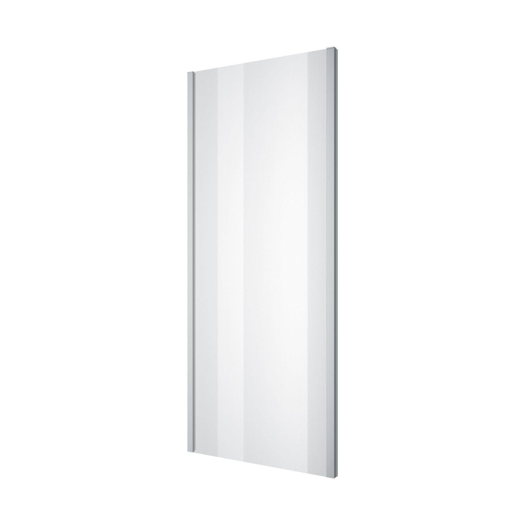 Dakota Seitenwand 900×1850 mm, Chrom, Glas 5 mm Grape
