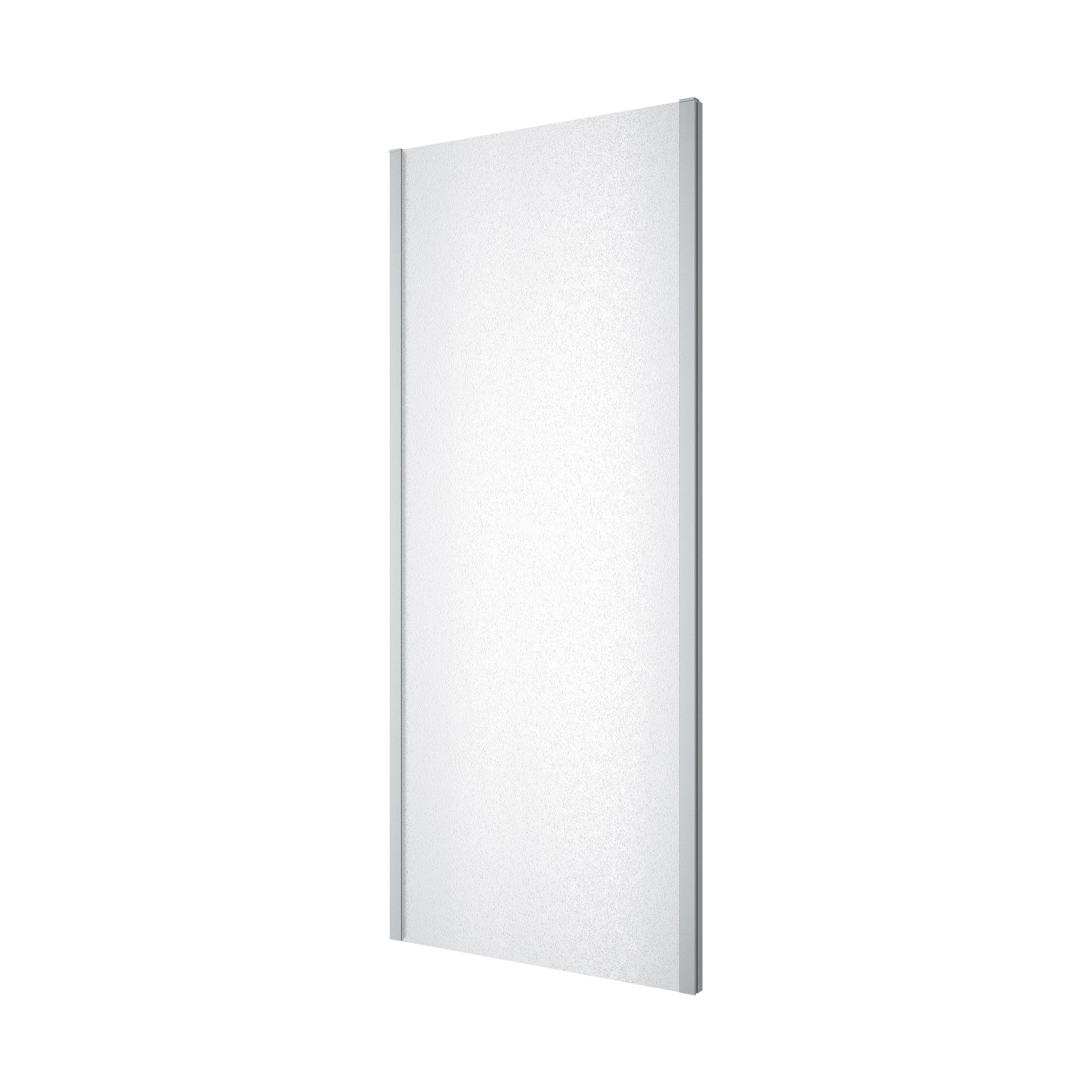 Dakota Panel fijo 800×1850 mm, cromo, cristal grape de 5 mm