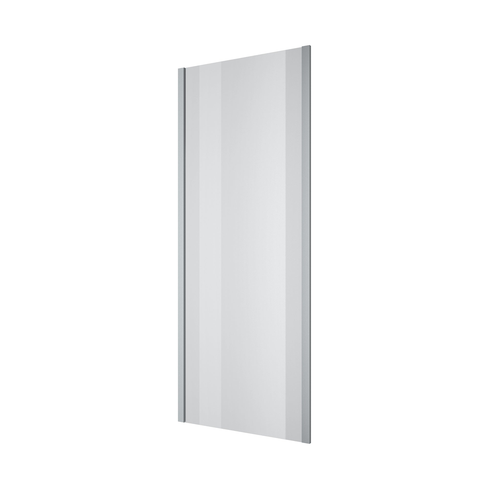Cube Seitenwand, profilfrei, 900×1950 mm, Schwarz Matt, Glas 6 mm Clear