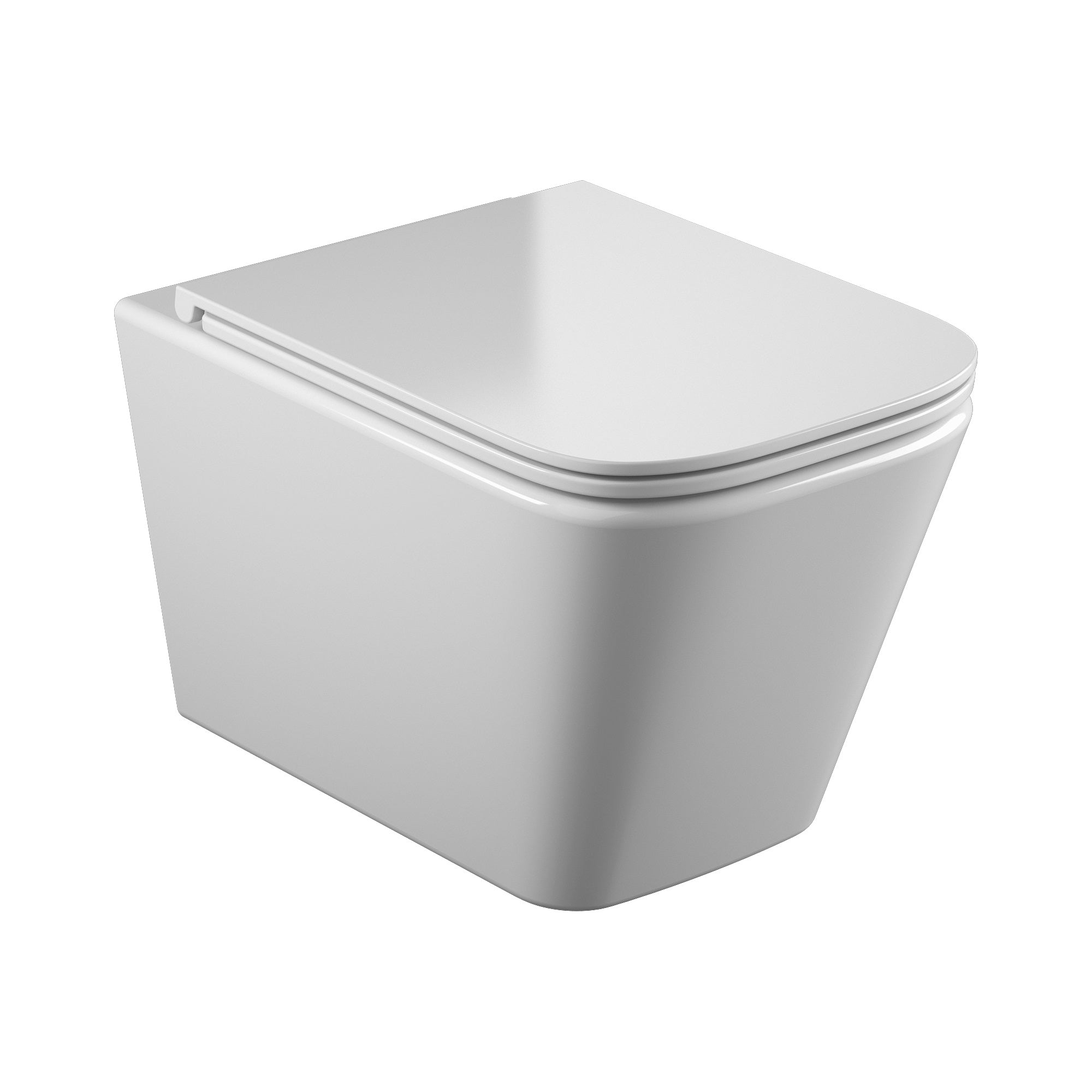 Závěsná toaleta KVADRO s tlumeným sklápěním sedátka (splachování Tornado 3.0)