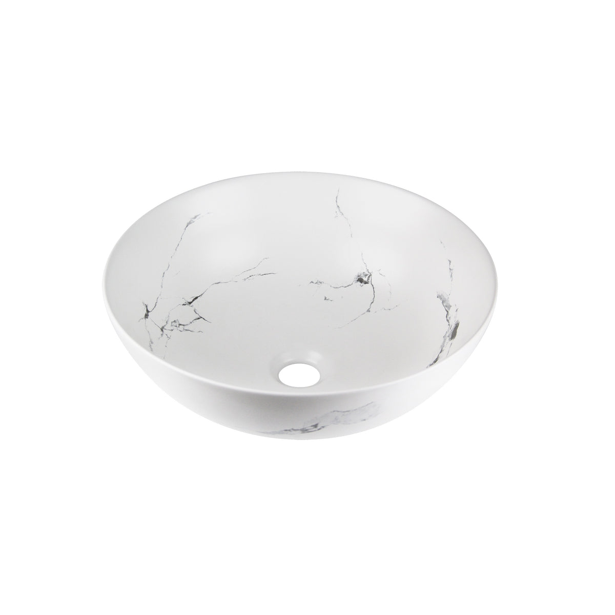 DAKOTA PRO lavabo de encimera 400×400×150 mm, blanco mate claro