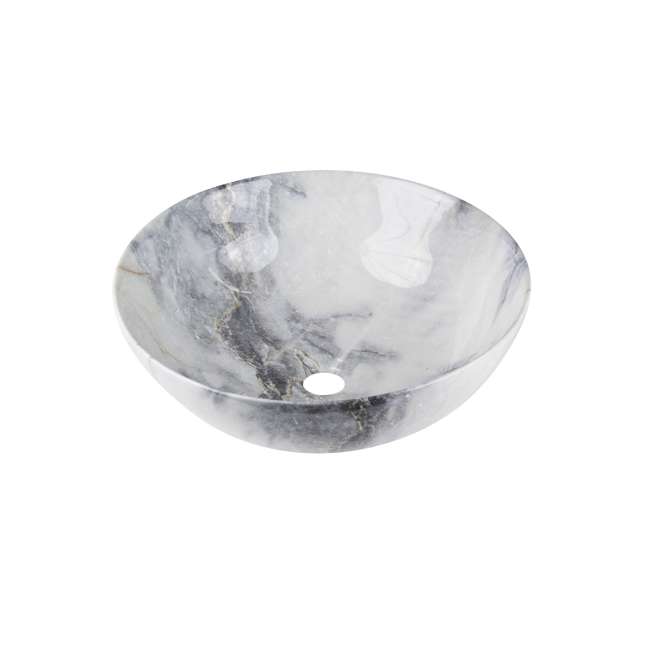 Umyvadlo DAKOTA na desku 400x400x150 mm světle matné černé