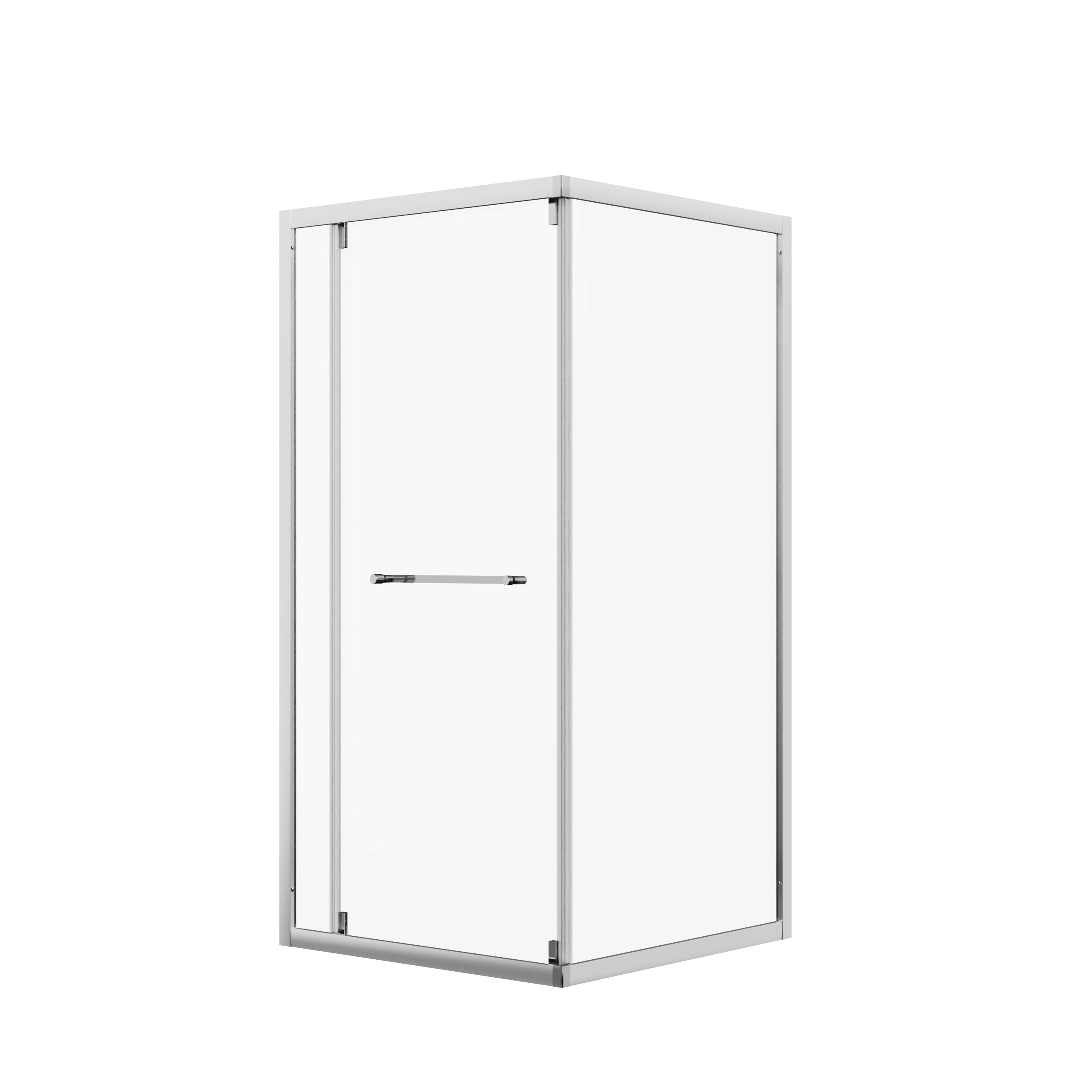 Душова кабіна розсувна, квадратна Proxima 900*900*1950мм, chrome, cкло 6мм, clear