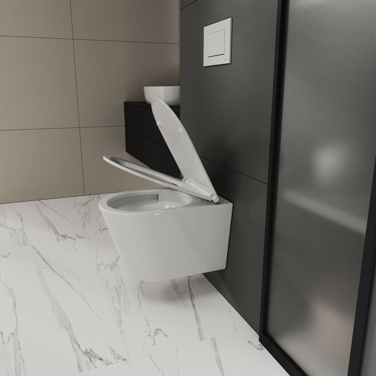 MIO wall-hung toilet with Soft-close seat (Tornado flush)