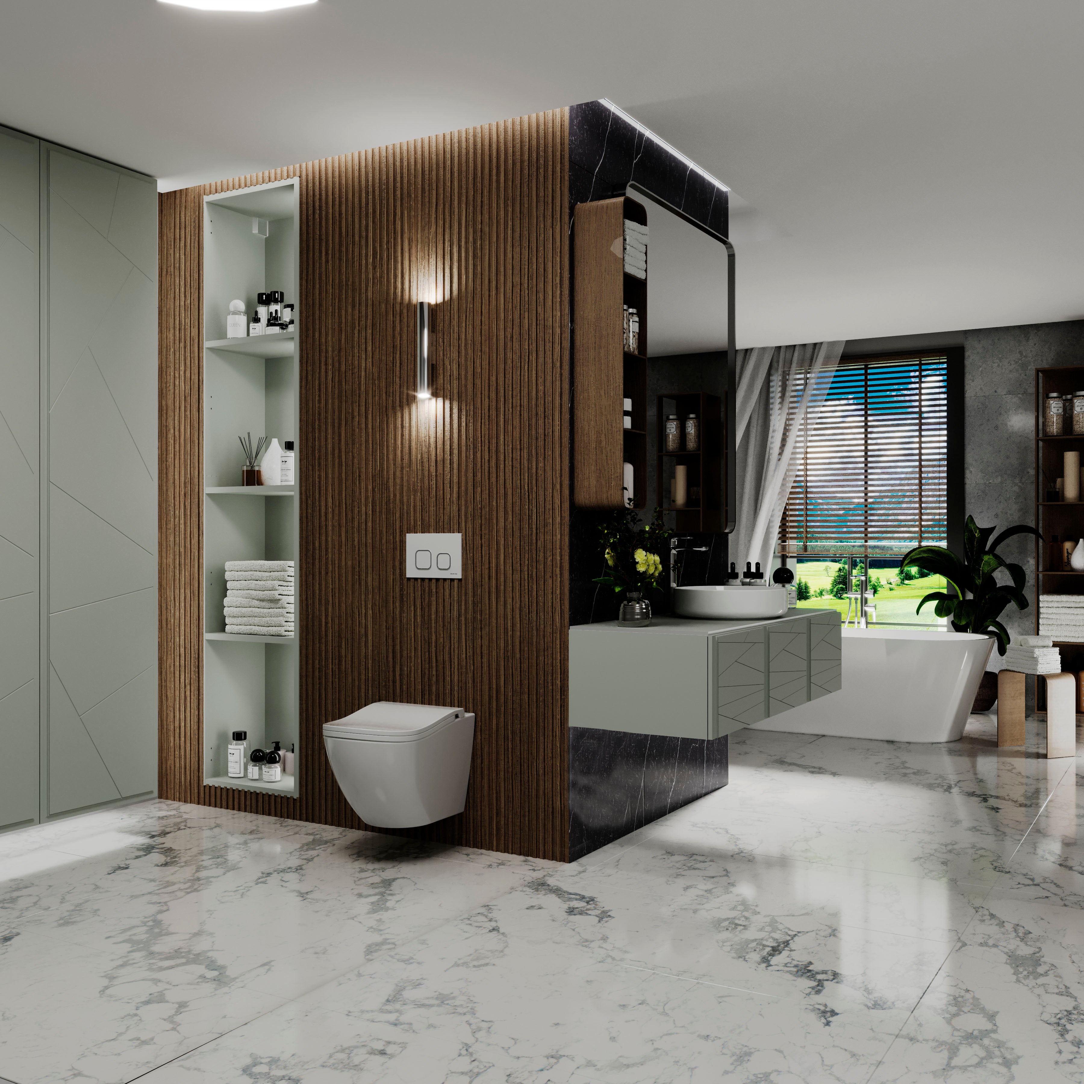 Závěsná toaleta ROUND COMFORT s tlumeným sklápěním sedátka (splachování Tornado 3.0)