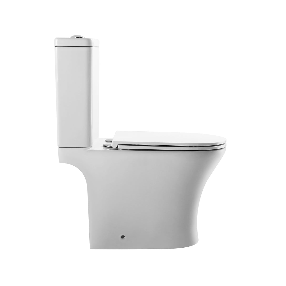 DAKOTA-Set: Stand-WC mit Soft-Close-Sitz + Spülkasten (Rimless-Spülung)