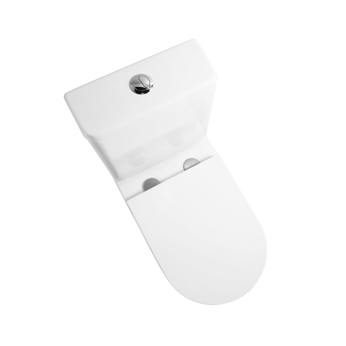DAKOTA-Set: Stand-WC mit Soft-Close-Sitz + Spülkasten (Rimless-Spülung)