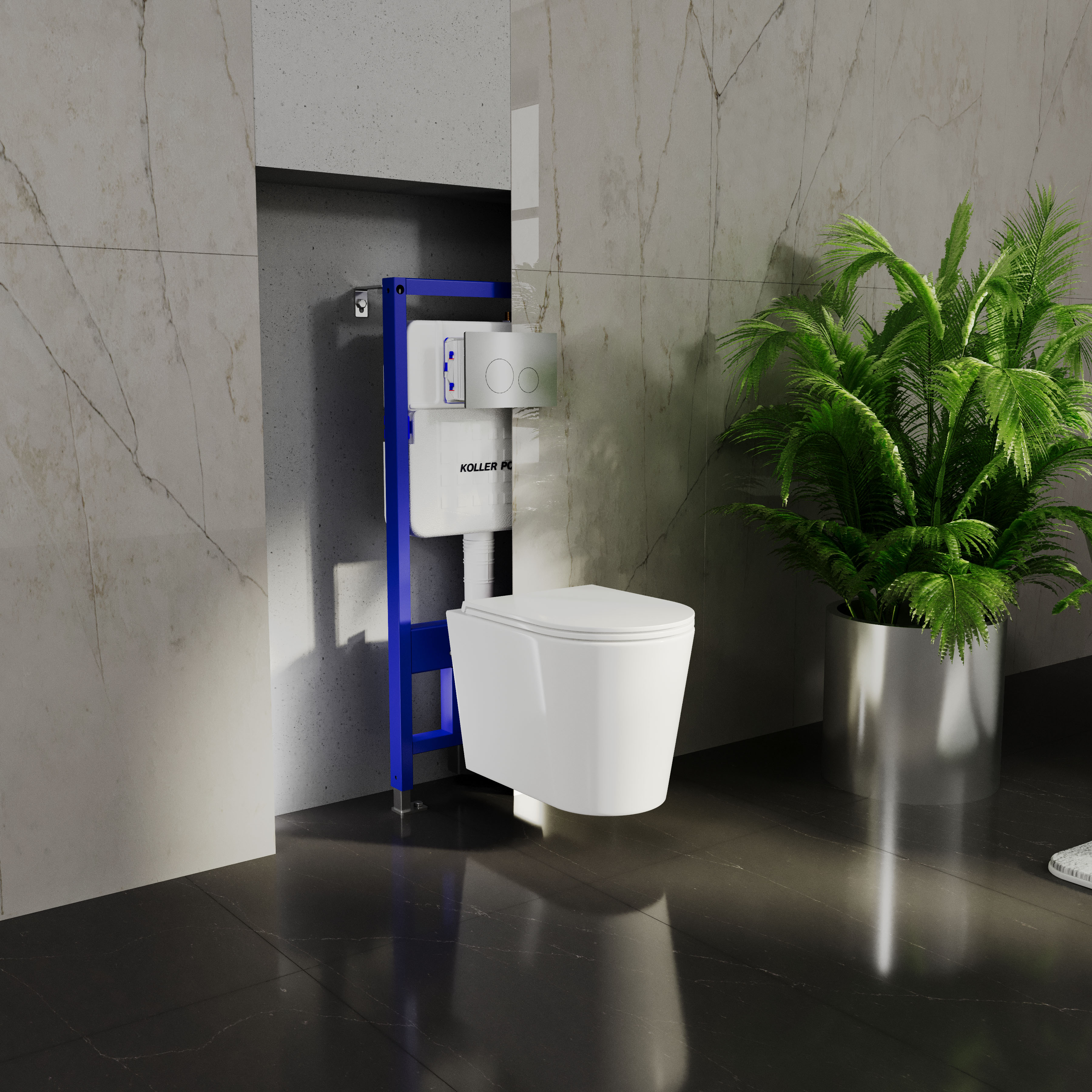 Sistema de instalación AQUA TREND para inodoro suspendido