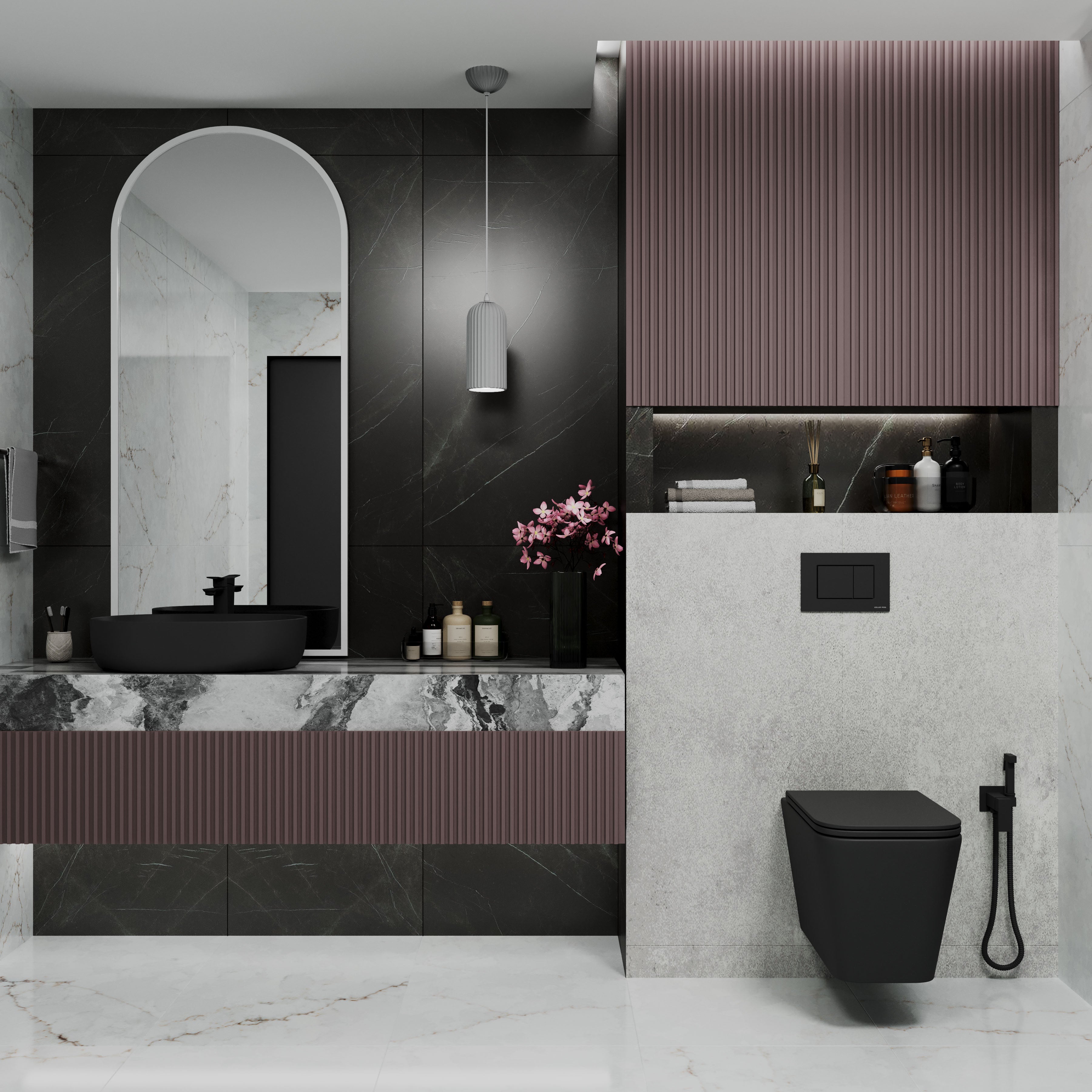 MIO Spülkasten matt schwarz