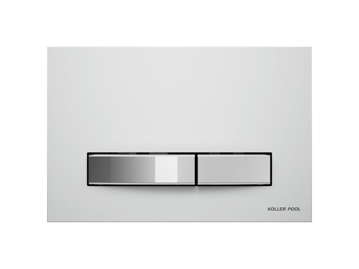 Ovládací tlačítko Design Plus bílá / chrom