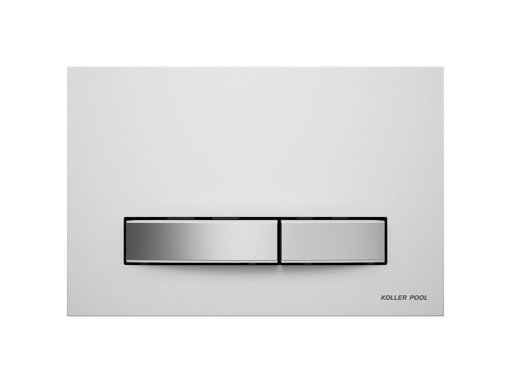 DESIGN PLUS Spülkasten weiß/mattchrom