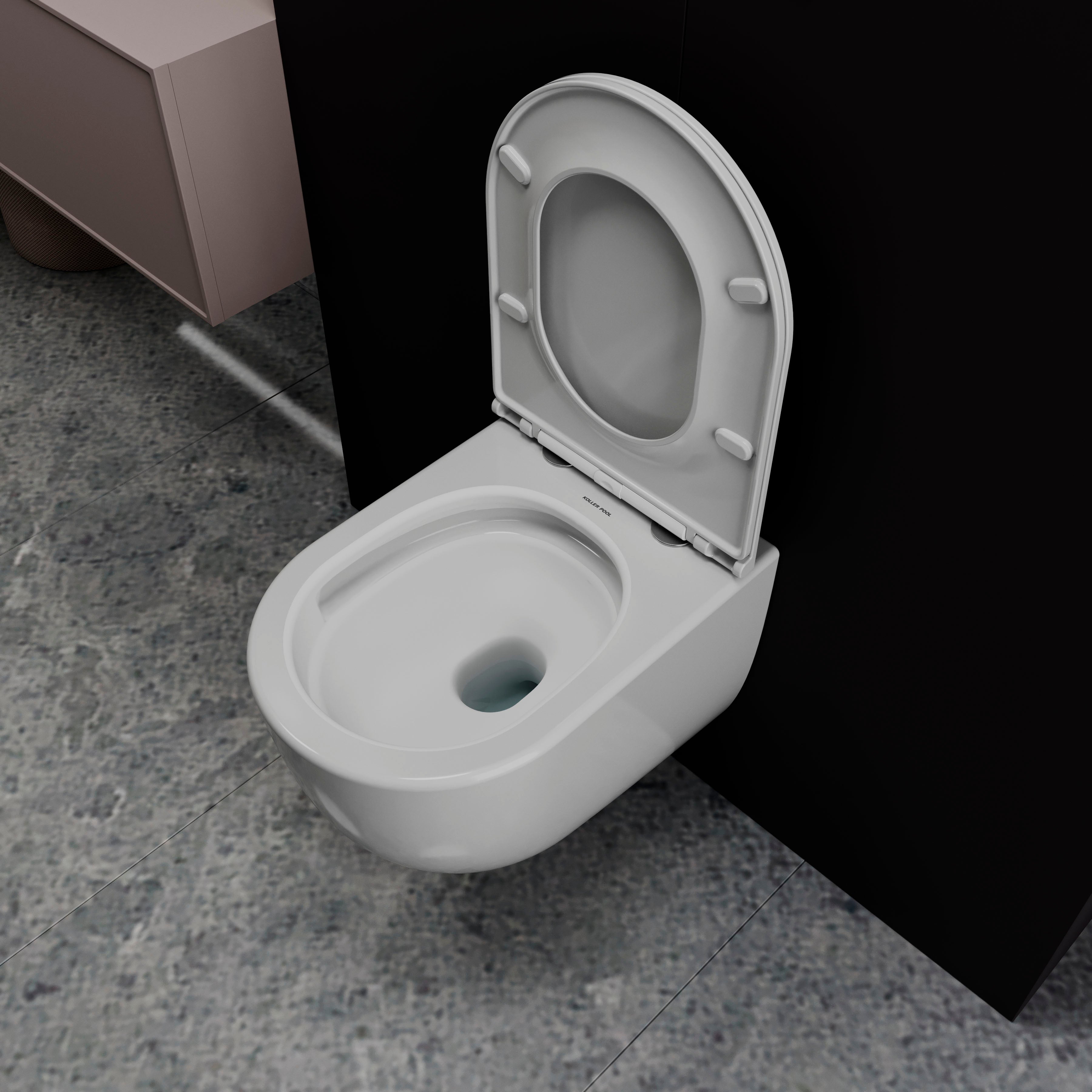 Závěsná toaleta ROUND PRO s tlumeným sklápěním sedátka (splachování Tornado 3.0)