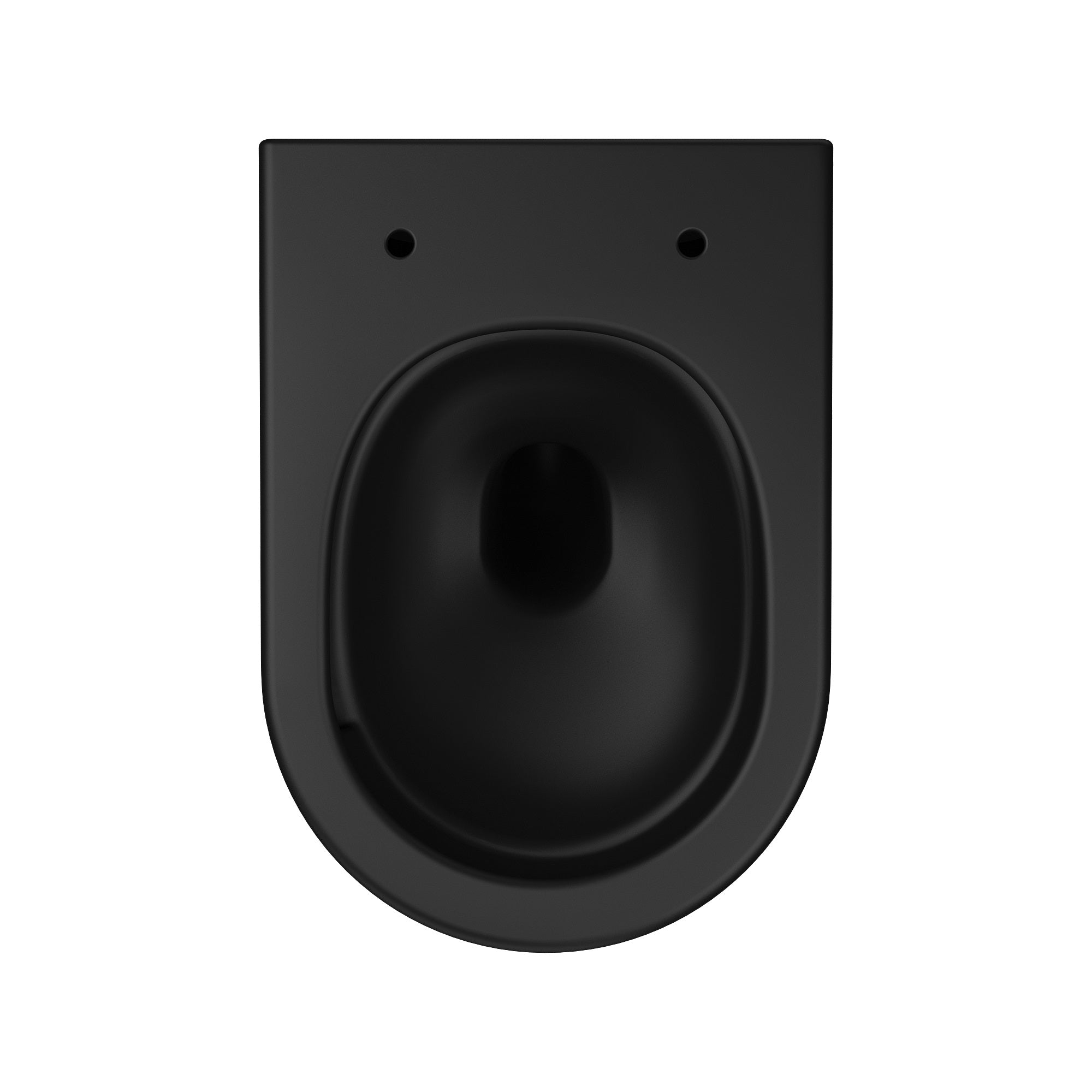 ROUND PRO inodoro suspendido con asiento Soft-close Middle Thick (descarga Tornado 3.0), negro mate