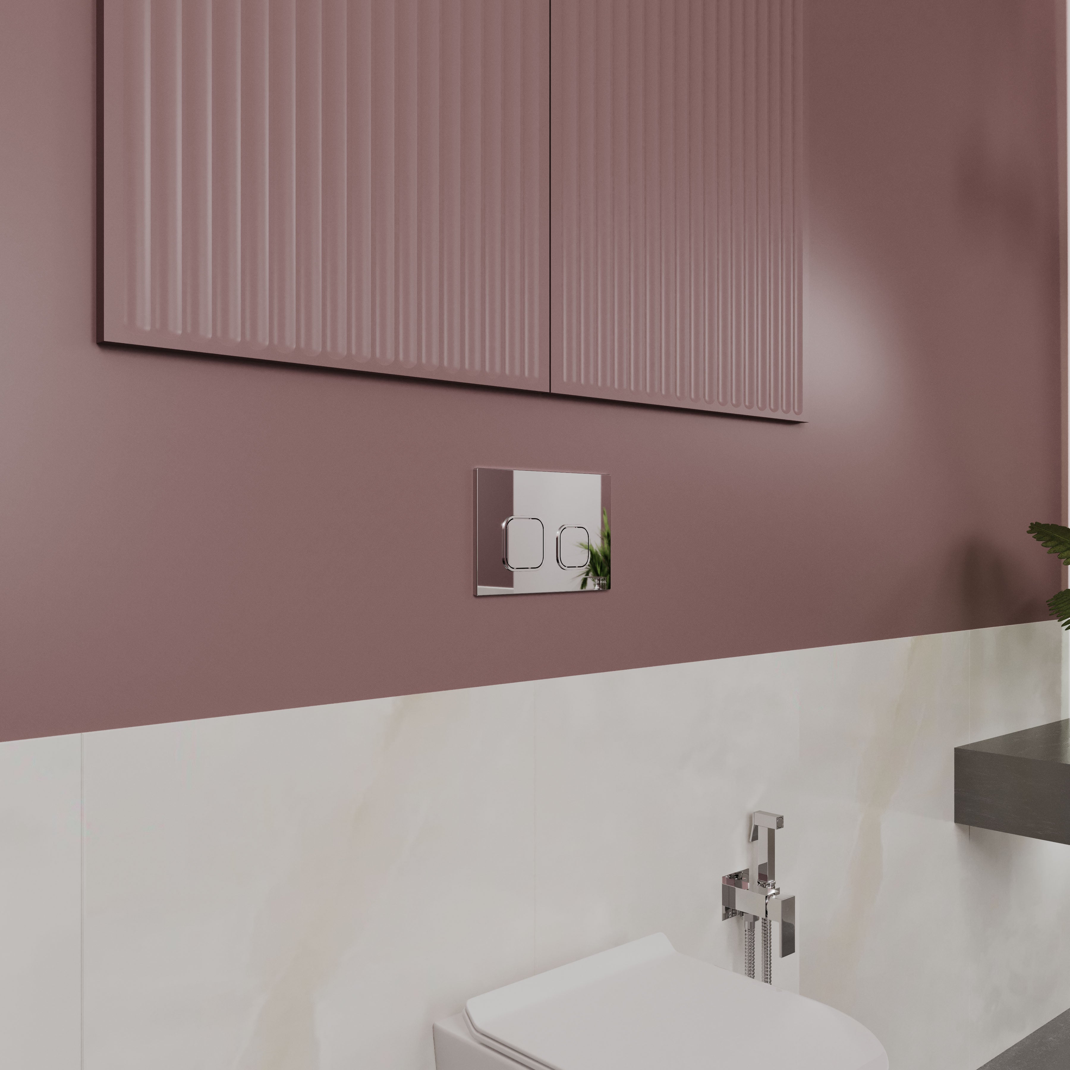 BASIS панель змиву хром