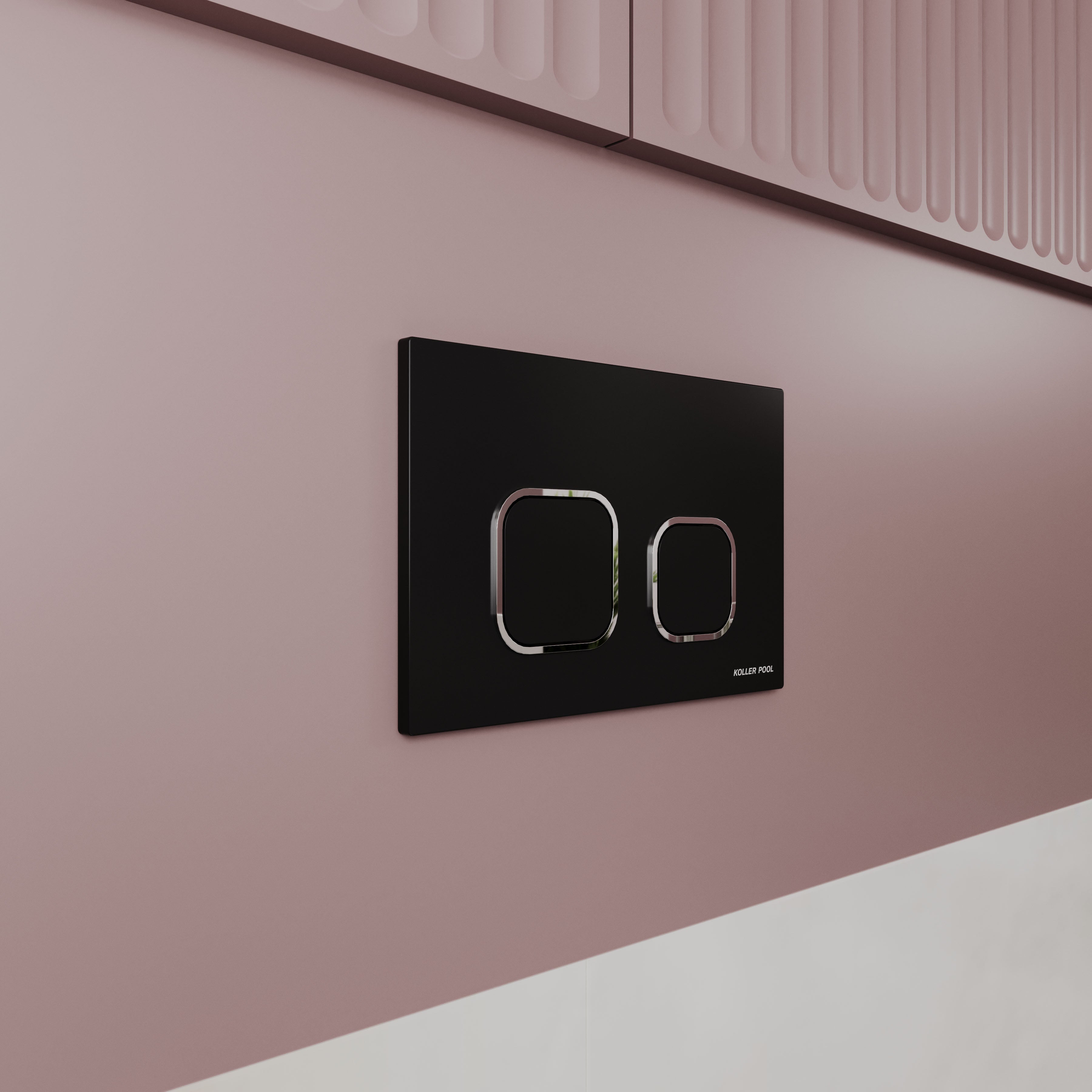 BASIS панель змиву чорний матовий