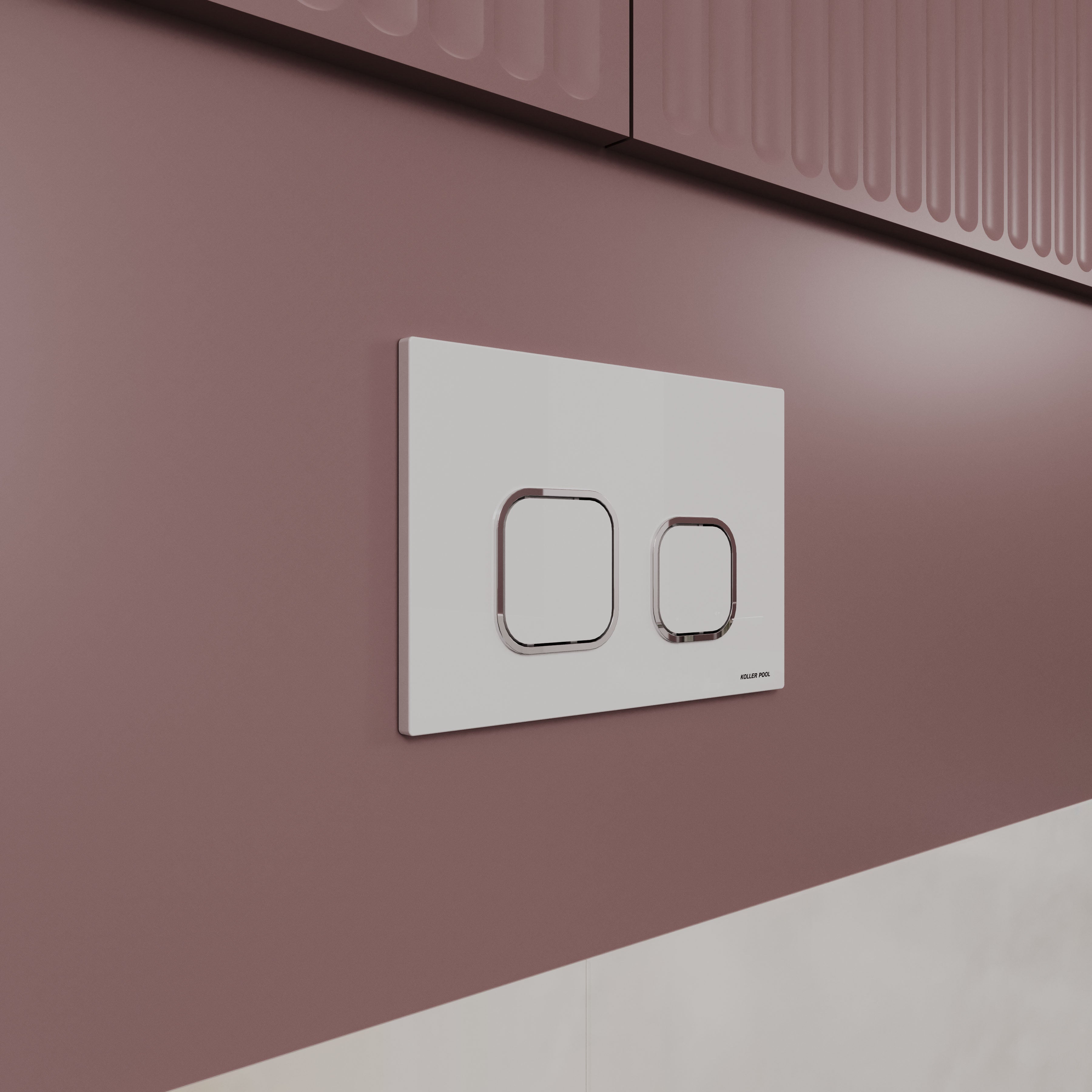 BASIS панель змиву білий