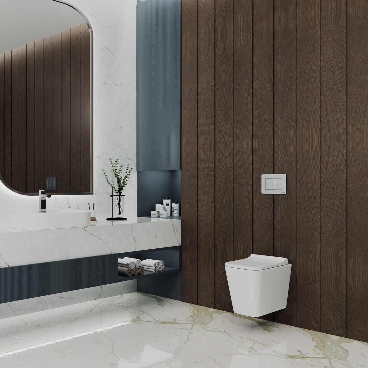 Ovládací tlačítko TERA M polished aluminum