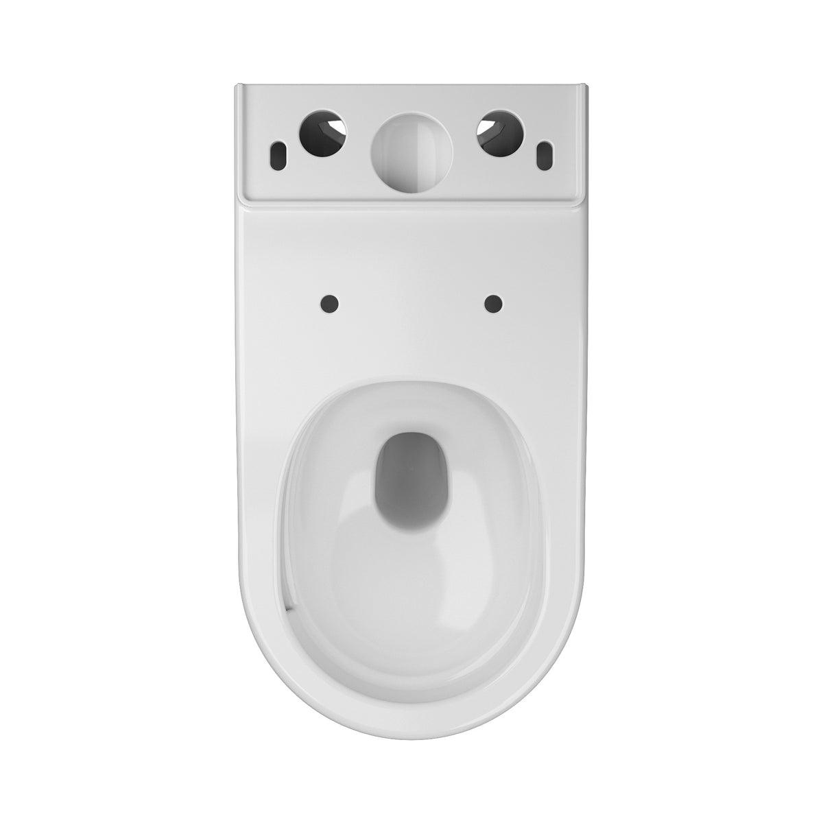 ROUND COMFORT Compacto: inodoro de pie con asiento Soft-close + cisterna (descarga Tornado 3.0)
