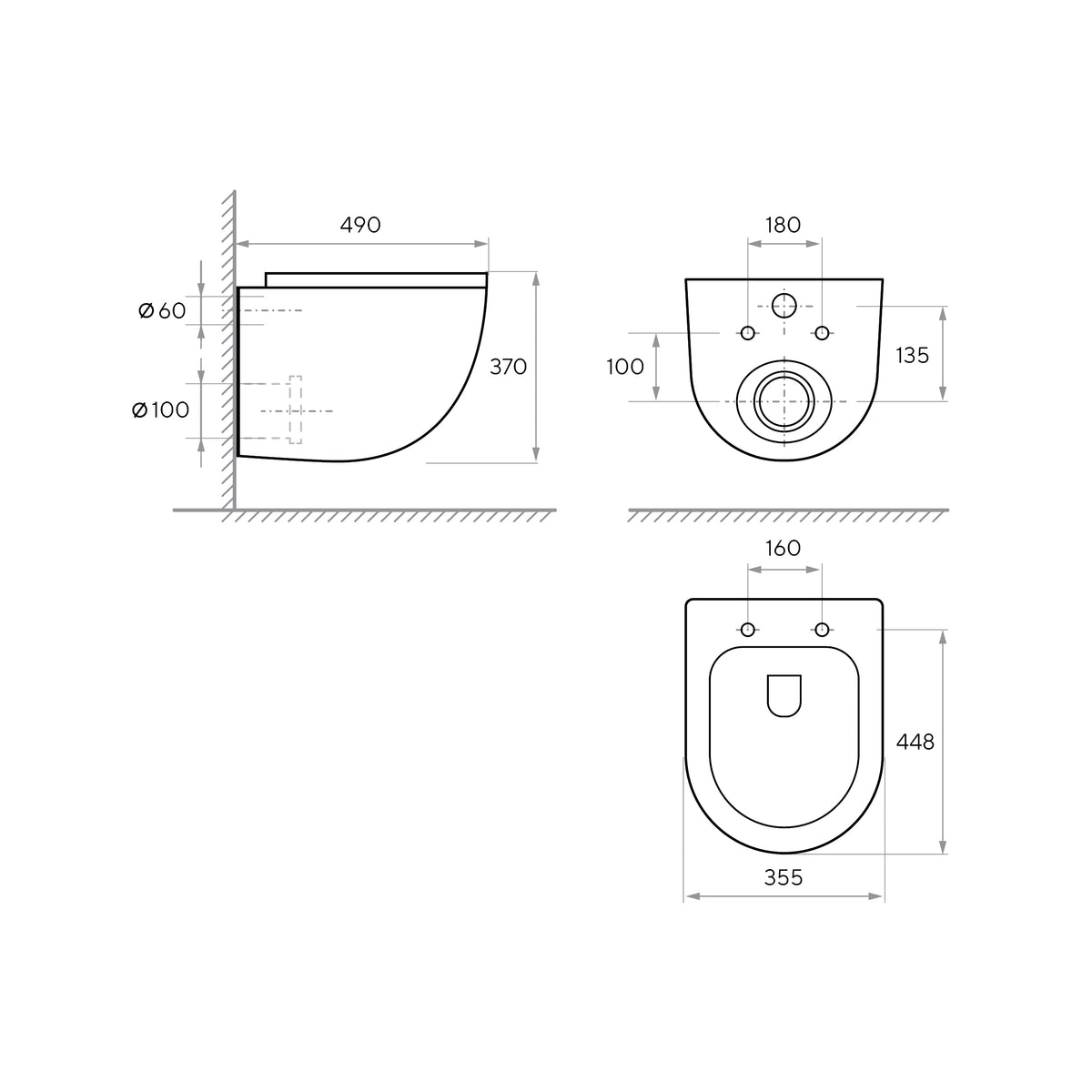 EDGE PRO Wall-Hung Toilet with Soft-Close Seat (Tornado Flush)