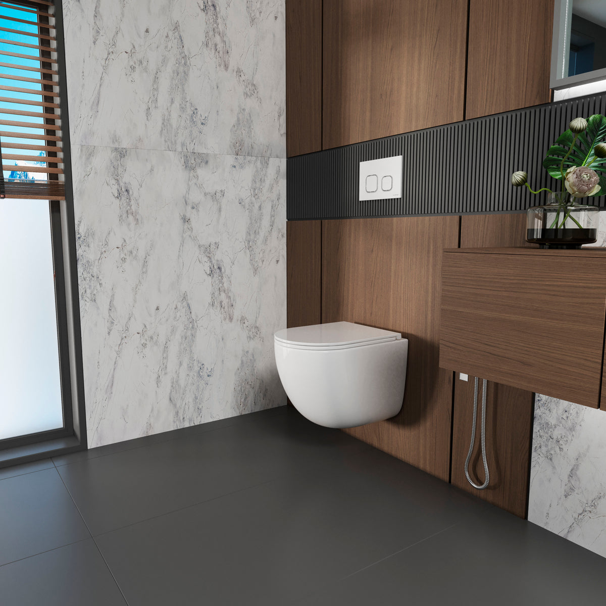 EDGE PRO Wall-Hung Toilet with Soft-Close Seat (Tornado Flush)