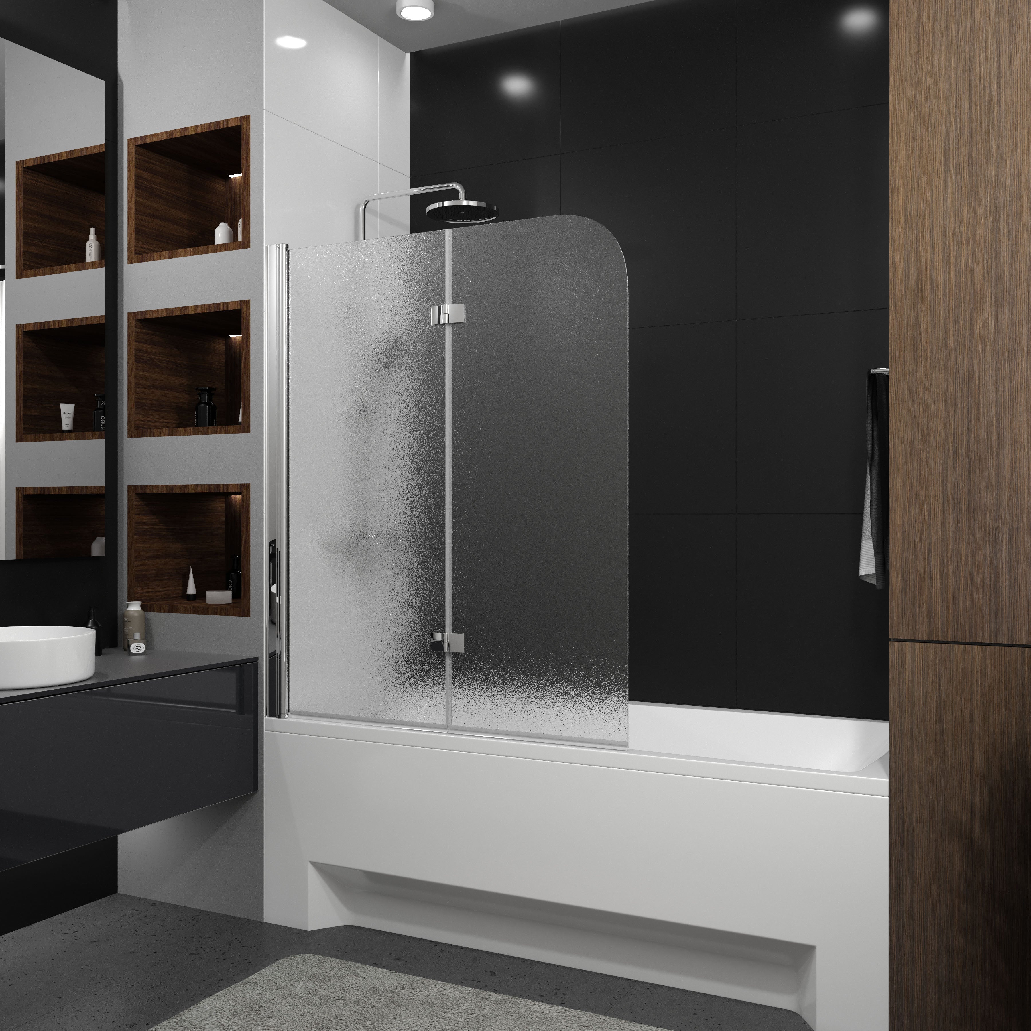 QP97(left) Parawan nawannowy dwuelementowy 1150x1400 chrom; grape