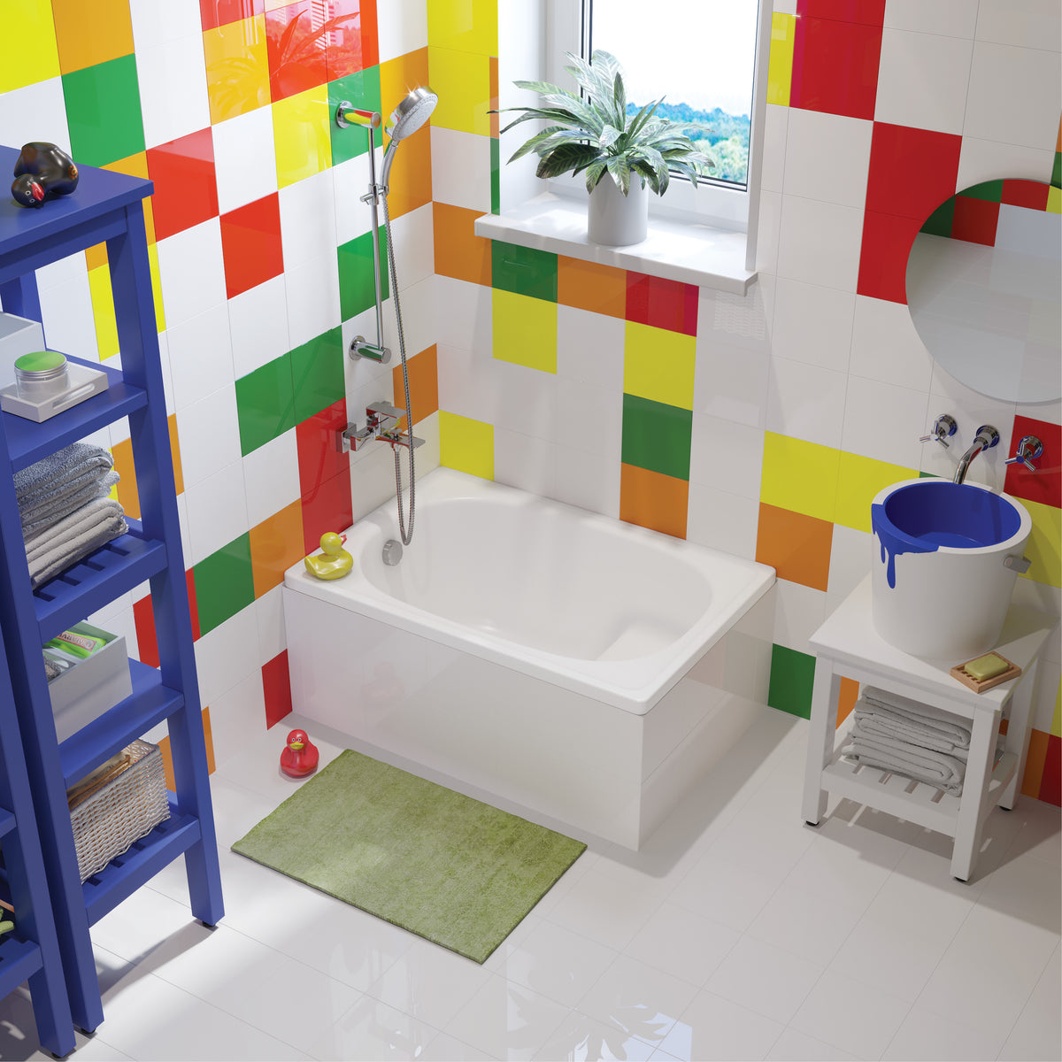 Bañera Koller Pool 105×70EN con asiento (B05E2200E) (TB30B05E22000026)
