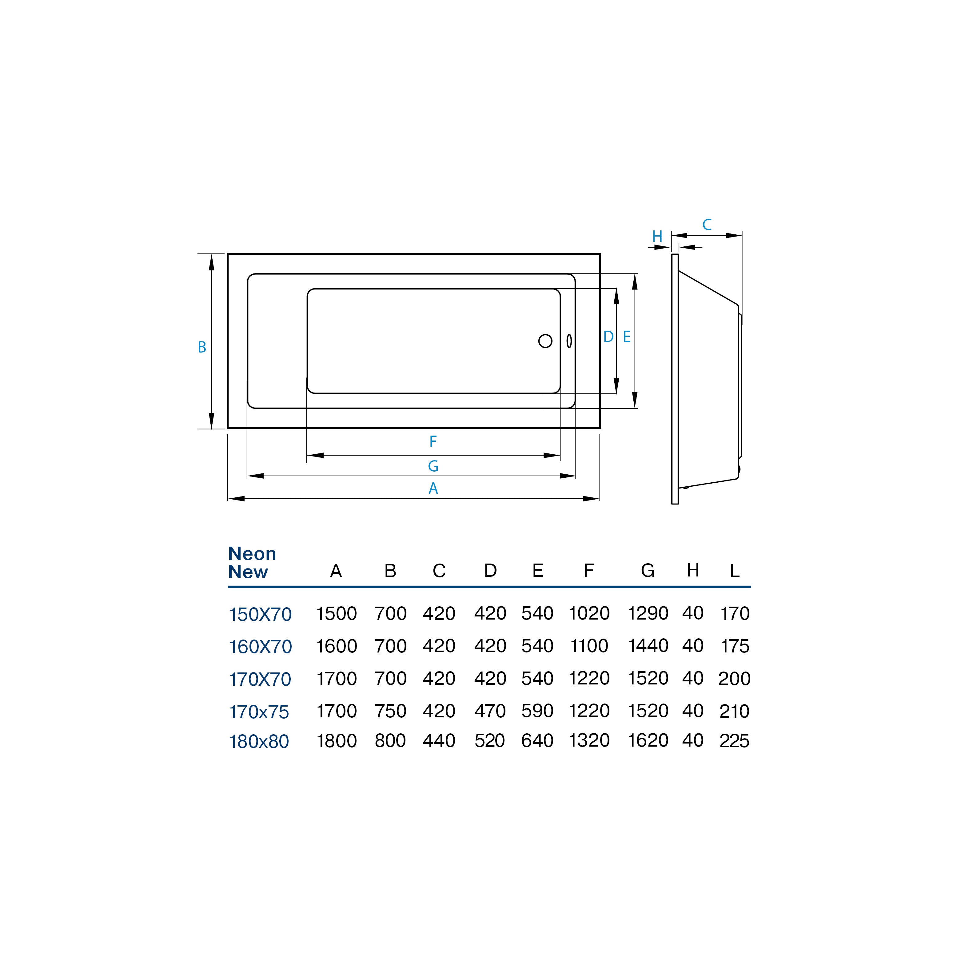 Vana Neon new 150x70