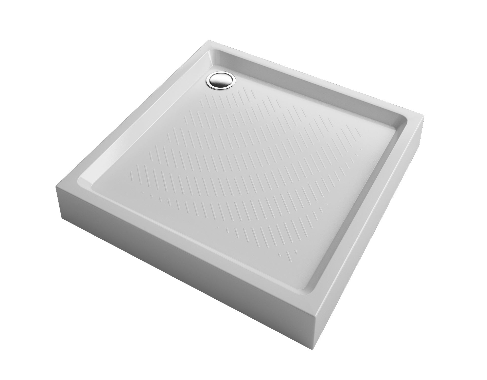 Round acrylic shower tray 90x90, square