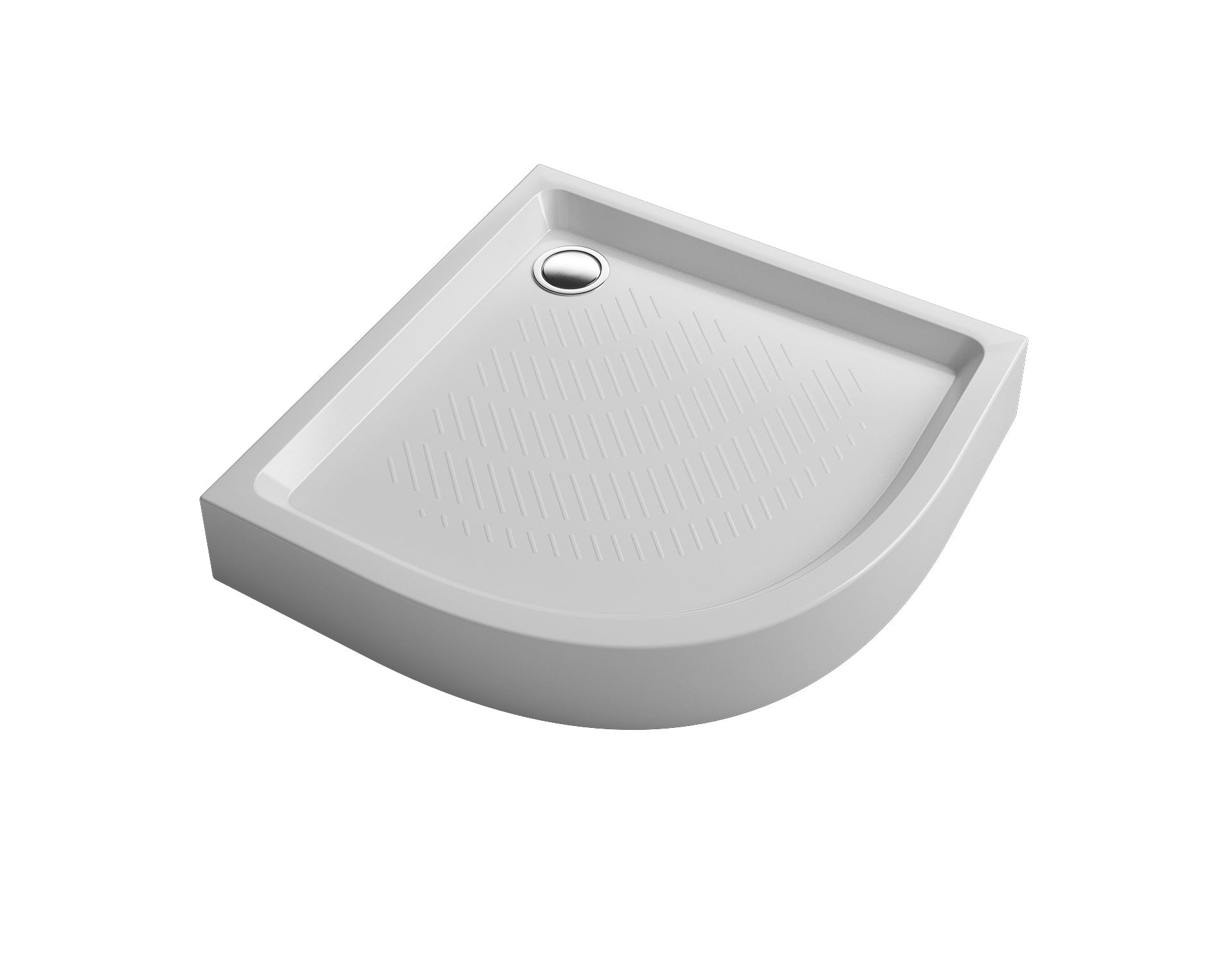 Round acrylic shower tray 80x80, quadrant