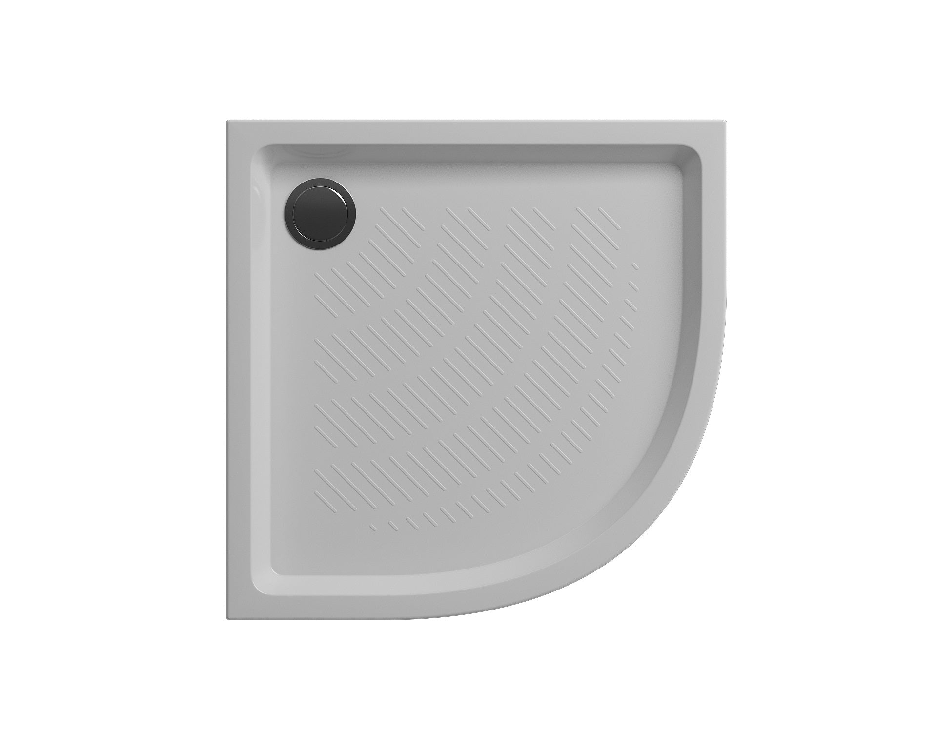Round acrylic shower tray 80x80, quadrant