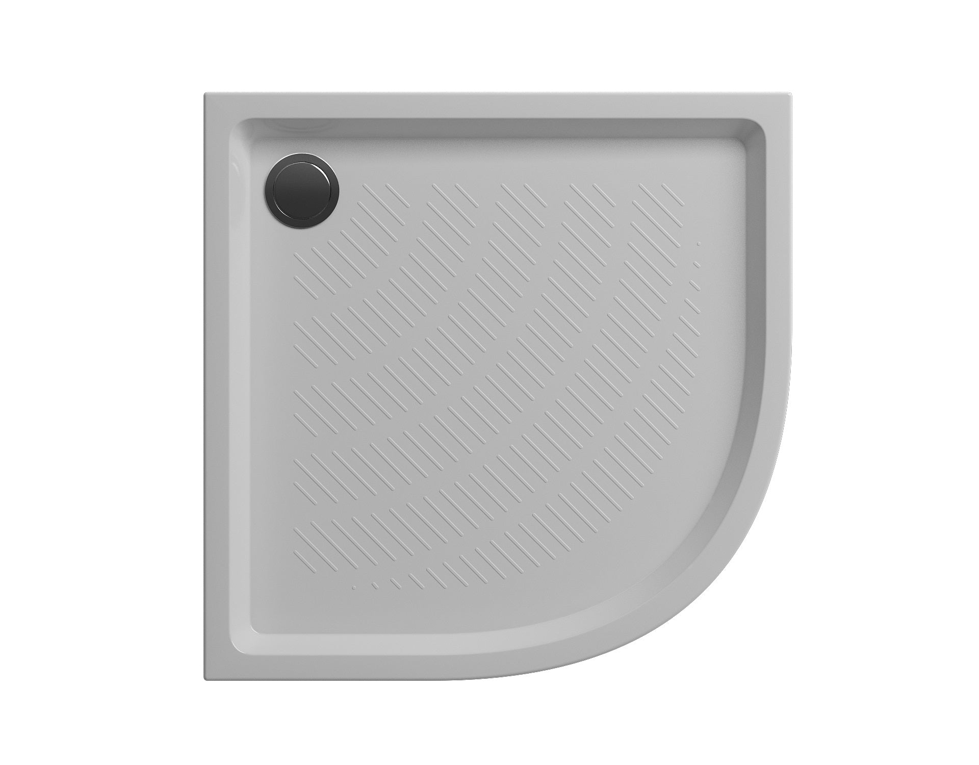 Round acrylic shower tray 90x90, quadrant
